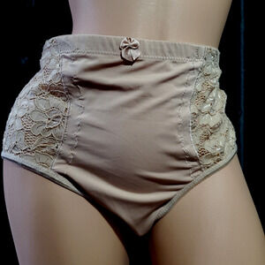 NEW 80's KMart TRANSFORM Control Panties NATURAL NUDE Stretch Hi-Waist PLUS 3X